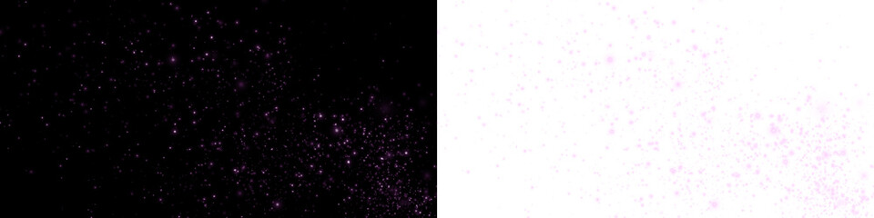Fototapeta premium Png Pink Glitter Particle Field Overlay PNG on transparent background