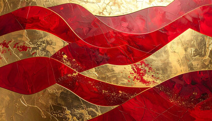 クリスマスカラーの和風背景