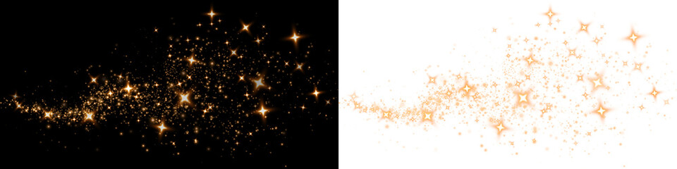 Png Orange and Gold Sparkle Overlay PNG on transparent background