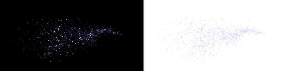 Png White Stardust Effect Overlay PNG on transparent background