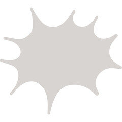 A light grey starburst shape with sharp points on a transparent background perfect for graphic design elements and abstract backgrounds.