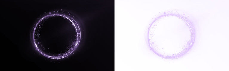 Png Purple Plasma Ring Overlay PNG on transparent background