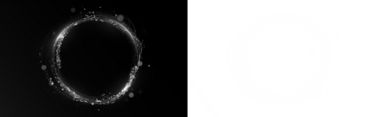 Png White Plasma Energy Ring Overlay PNG on transparent background