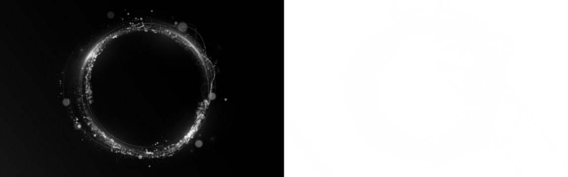 Png White Plasma Energy Ring Overlay PNG on transparent background