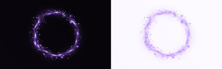 Png Purple Electric Halo Overlay PNG on transparent background