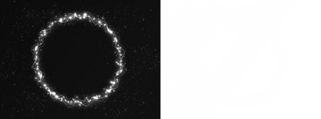 Png White Electric Energy Ring Overlay PNG on transparent background