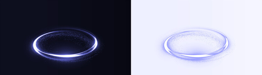 Png White Glowing Ring Overlay PNG on transparent background