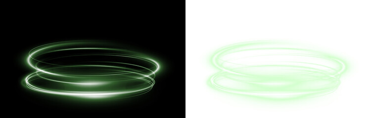 Png Neon Green Circular Glow Overlay PNG on transparent background © Виктория Проскурина