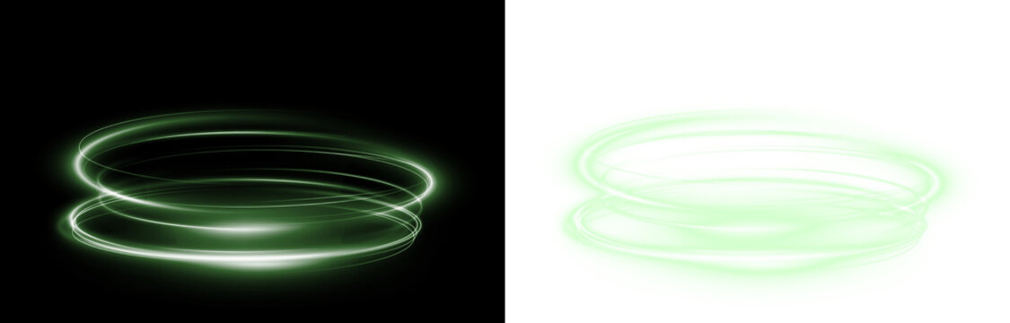 Png Neon Green Circular Glow Overlay PNG on transparent background