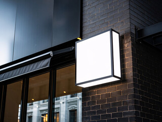 Blank Signage Mockup Template Design