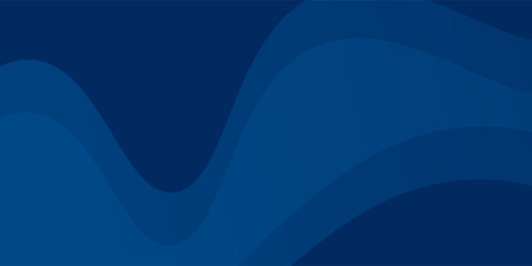 Dark blue paper waves abstract banner design. Elegant wavy vector background illustrations vector