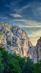 Paklenica National Park, Croatia, Scenic Mountainous Landscape and Adriatic Nature
