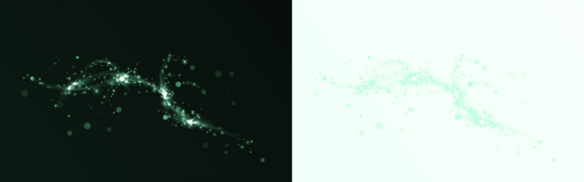 Png Bright White Sparkle Trail PNG Overlay on transparent background - Powered by Adobe