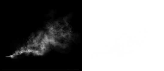 Fototapeta premium Png Gray Smoke Cloud Overlay PNG on transparent background