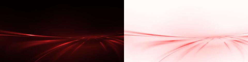 Center-focused light cones expand into soft gradients, mixing red and for a polished glow. A production-ready PNG overlay on a transparent background for social covers and product launches.