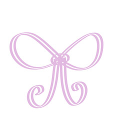 pink ribbon bow