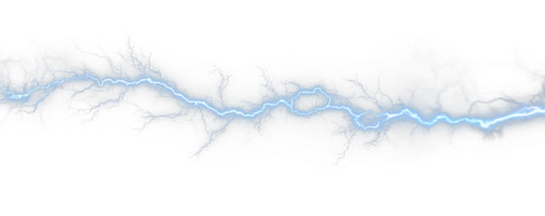 A vivid lightning bolt strikes from above, scattering sparks wildly. Darkness contrasts with electric brightness. Nature’s energy is on full display. PNG