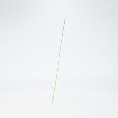 Frosted glass Spoon icon isolated on white background. Cooking utensil. Cutlery sign. Minimalism concept. 3D render illustration