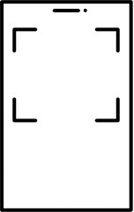 Qr code scan frame smartphone 