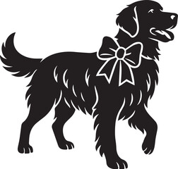 Fototapeta premium A_vector-style_black_and_white_silhouette_illustra.eps