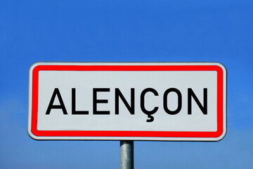 Obraz premium place-name sign Alençon