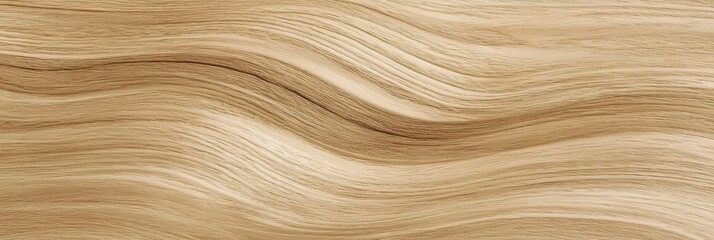 Naklejka premium Wavy Timber Paneling Detail with Light Brown Grainy Texture for Modern Interior Design Aesthetic