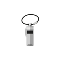 Whistle Icon - Vector Illustration, Isolated on White, Sports, Referee