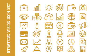 SEO and Digital Marketing Icon Set. Simple Line Art Vector Symbols for Web & Technology.