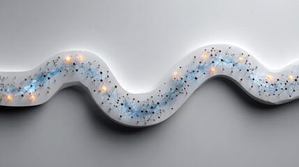 Stunning visualization of a wave of light representing ai-powered enterprise roadmap concept for future solutions