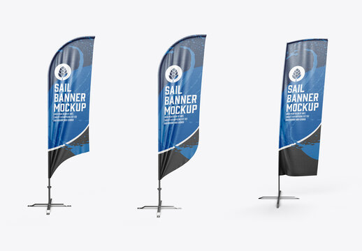 Sail Banner Mockup