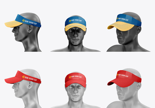 Sun Visor Cap Mockup