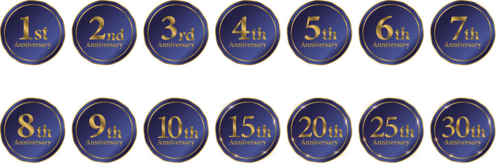 数字　周年記念　アニバーサリー