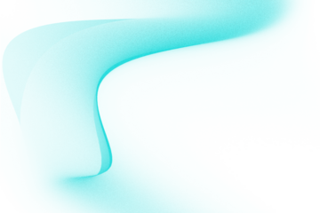 Cyan Textured Transparent Overlay Light Leak Background with Abstract 3D Geometric Shapes on the Right teal turquoise