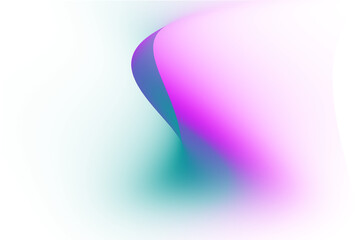 Flowing Magenta and Teal Abstract Gradient with Subtle Grain Texture wave curve Transparent Overlay Light Leak