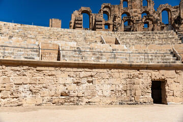 Obraz premium Details from Roman Amphitheatre El Djem, Tunisia