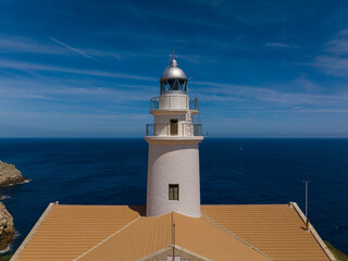 Faro de Capdepera en la Isla de Mallorca, Baleares