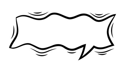 Cartoon speech bubble. Pop art illustration in comic style.