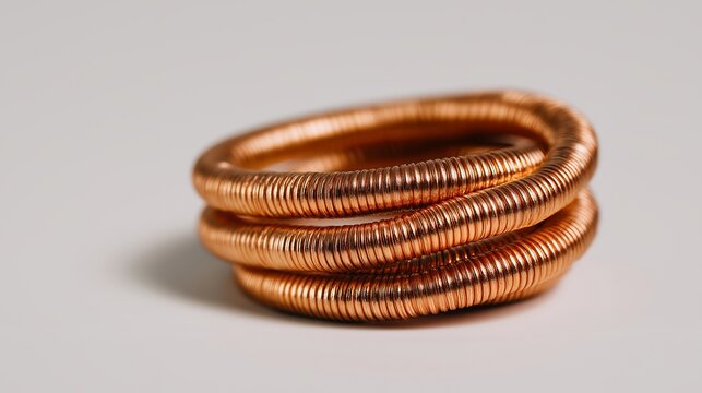 Close-up of a coiled metal pipe cleaner tool ready for use showcases durable hand tools, professional craftsmanship, plumbing mechanics, and the essential equipment required for effective drain