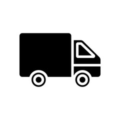 Truck vector icon. Lorry illustration sign. Autotruck symbol or logo.