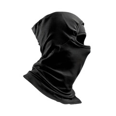 Black balaclava style mask with head and neck covering
