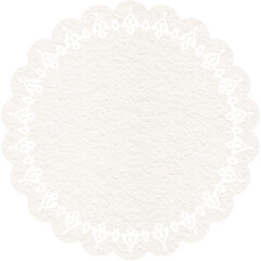 white lace doily