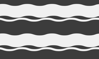 Abstract grayscale wavy stripes pattern.  Simple, elegant design ideal for backgrounds, website banners, textile prints, or packaging.  Represents flow, rhythm, and fluidity.