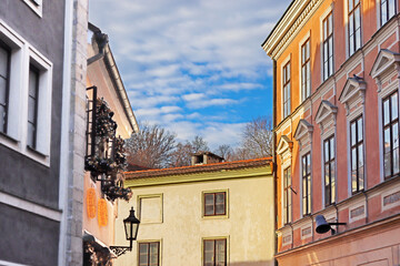 Typical buildings, Cesky Krumlov, Czech Republic
