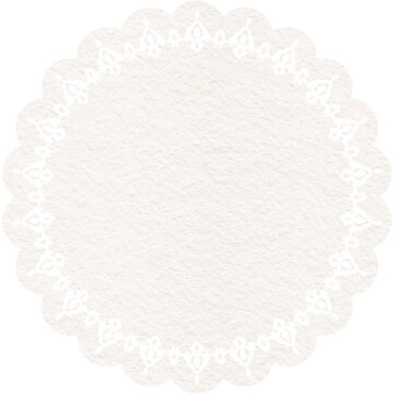 white lace doily