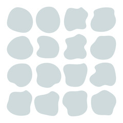 Abstract pattern of soft grey shapes on a minimalistic background for creative design projects or artistic inspiration