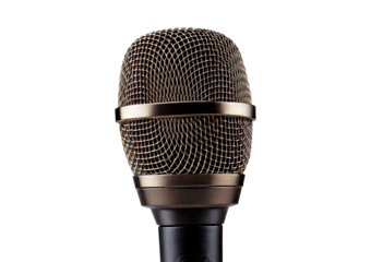 Modern microphone isolated on transparent or white background