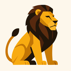 Icône vectorielle représentant félin emblématique d’Afrique