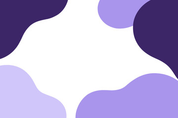 Abstract purple and white wave shapes in minimalist design  