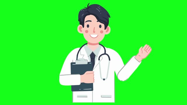 template doctor health cromakey animation