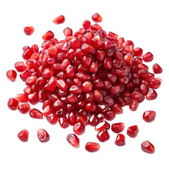Pomegranate arils PNG pile (transparent)